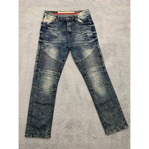 Encrypted New York 18 Blue Denim Streetwear Jeans Pockets